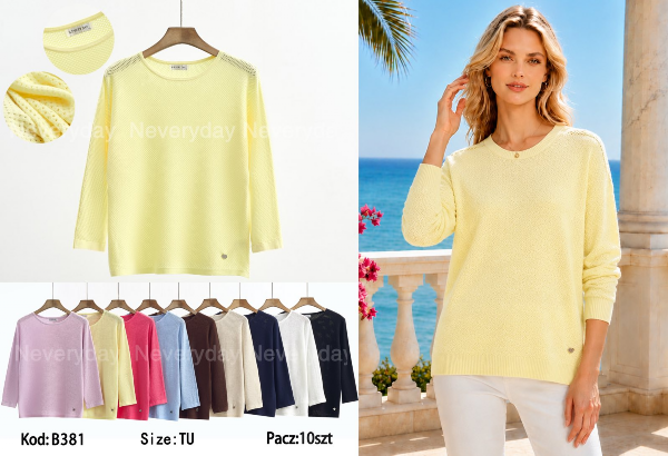 Bluzki damskie Roz Standard, Mix Kolor Paczka 10 szt